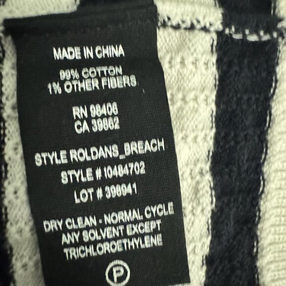 Theory Women’s Striped Pullover Sweater Size XL Crew-Neck Long Sleeves - Picture 6 of 6